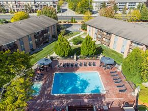 Okemos apartment for rent - Pool at Berrytree Apartments near Michigan State University in East Lansing, MI