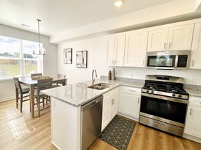 Hudsonville apartment for rent - Kitchen in townhome at Elmwood Lake Apartments in Hudsonville MI