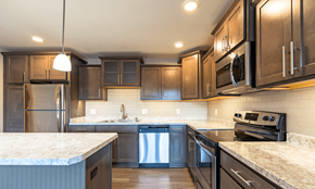 Lansing apartment for rent - Updated kitchen in Lansing Apartments | Pine Lane Estates Apartments near Eastwood Towne Center