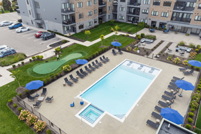Livonia apartment for rent - Swimming Pool at Metro Detroit Apartments | The Gem Apartments in Livonia MI