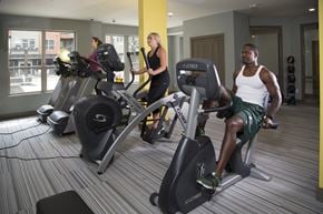 Lansing apartment for rent - Fitness Studio at the Heights Apartments near Eastwood Towne Center