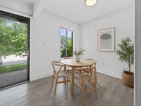 Grand Rapids apartment for rent - A dining room with a table and chairs.