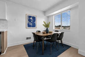 Auburn Hills apartment for rent - A dining room with a table set for four.