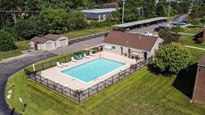 Troy apartment for rent - a swimming pool in the backyard of a house at Sunnymede Apartments - Troy, MI, Troy, 48084