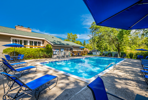 Grand Rapids townhouse for rent - Pool patio at Foote Hills Apartments - Grand Rapids, MI Apartments, Grand Rapids, MI, 49546