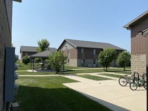 Sheldon apartment for rent - A residential area with houses and a park.