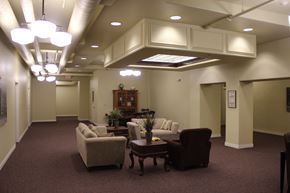 Spencer apartment for rent - A living room with a couch, chairs, and a coffee table.