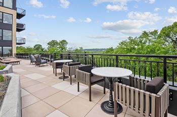 Elegant rooftop terrace