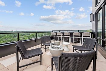 Rooftop relaxation area