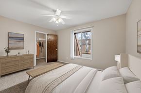 Robbinsdale triplex for rent - Second bedroom of the Townhome at Beach South at the Lake in Robbinsdale, MN