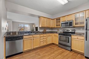 Golden Valley apartment for rent - Kitchen with Stainless Steel Appliances at Mallard Creek, Minnesota
