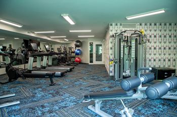 Fitness center with updated equipment