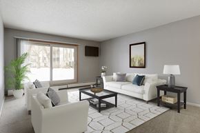 Bloomington apartment for rent - Large living room at Pebblebrook Flats, Bloomington, MN