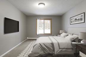 Bloomington apartment for rent - master bedroom at Pebblebrook Flats, Bloomington, 55437