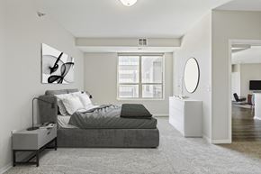 Minneapolis apartment for rent - Comfortable Bedroom With Large Window at The Palmer, Minneapolis, MN, Minnesota