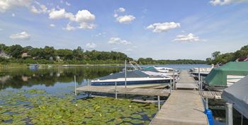 Medicine lake apartments boat dock