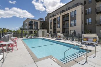 Cool blue swimming pool