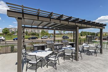 Patio with grilling station