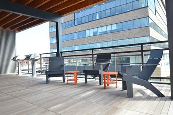 Rooftop terrace area