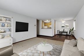 St. Paul apartment for rent - Living Room at The Kendrick, Minnesota, 55108