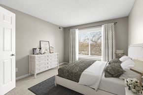Lilydale apartment for rent - Cozy bed in bedroom at The Riverwood, Minnesota