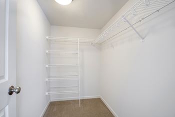 The riverwood walk-in closet