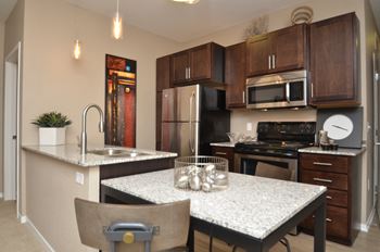 Fully equipped kitchen with ample storage