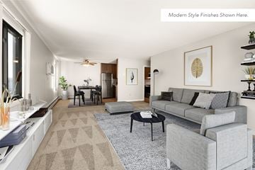 St. Paul apartment for rent - a living room with a couch and a coffee table