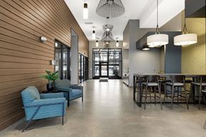 St. Paul apartment for rent - Modern Lobby and lounge area  at Villages on McKnight, St. Paul, MN, 55119
