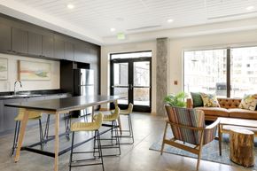 St Louis Park apartment for rent - Clubroom With Kitchen at Zelia on Seven, St Louis Park, MN