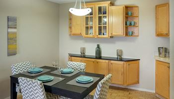 Oak cabinetry
