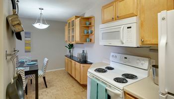 Oak cabinetry