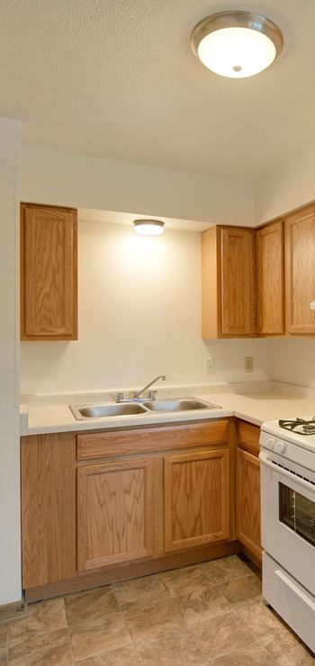 Oak cabinetry