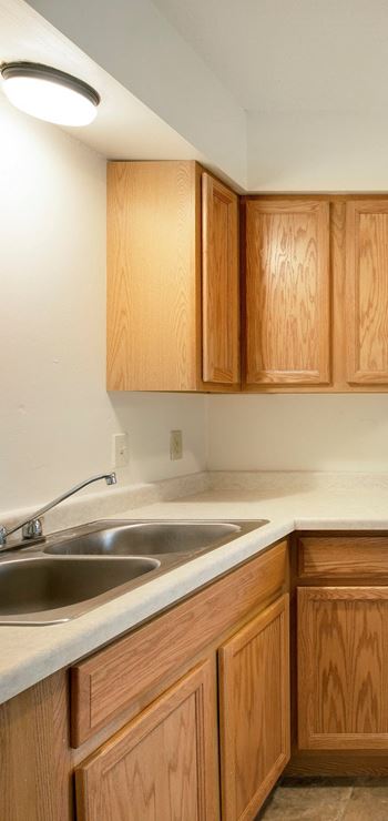 Oak cabinetry