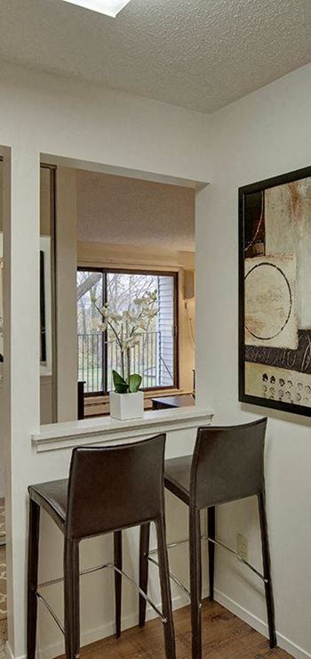 Breakfast bar/eat-in kitchen in select homes