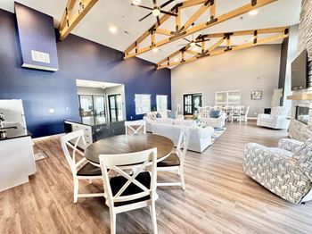 Clubroom with kitchenette