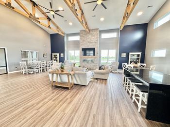 Clubroom with kitchenette