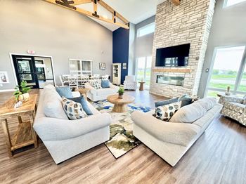 Clubroom with kitchenette
