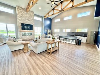Clubroom with kitchenette