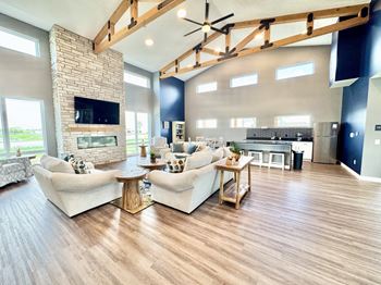 Clubroom with kitchenette