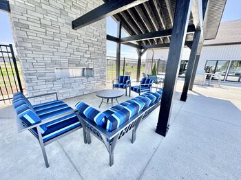 Sundeck & outdoor fireplace