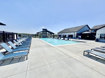 Resort-style swimming pool