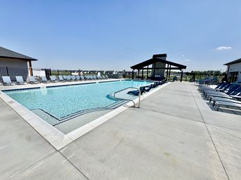Resort-style swimming pool