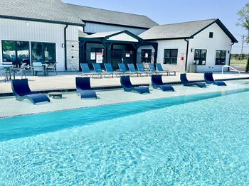 Resort-style swimming pool