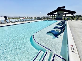 Resort-style swimming pool