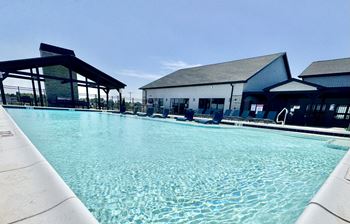 Resort-style swimming pool