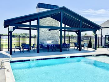 Resort-style swimming pool