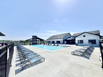 Resort-style swimming pool