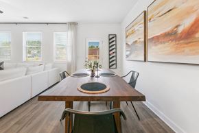 Douglasville townhouse for rent - Spacious dining area with contemporary wood table