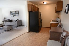 West Allis apartment for rent - Fully equipped kitchen featuring gas range/oven, refrigerator, and dishwasher
